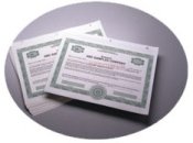 stock certificates