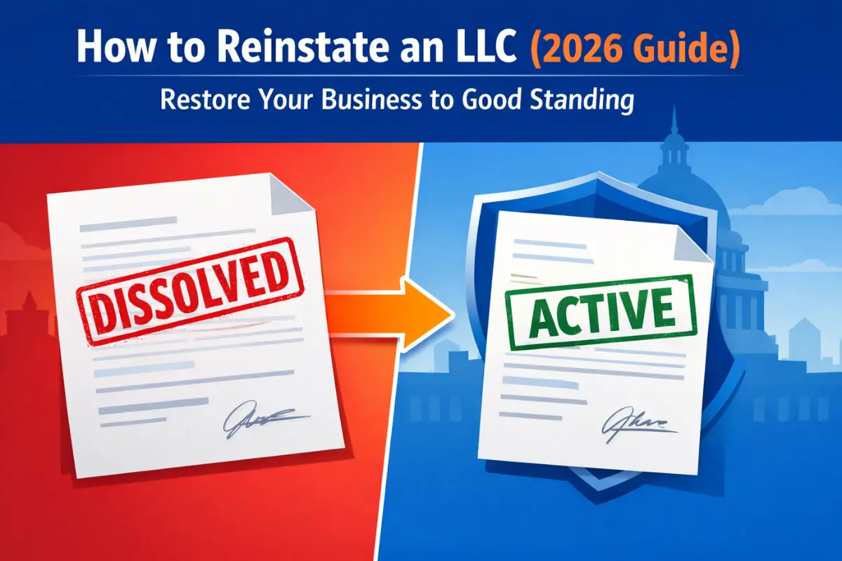 How to reinstate an LLC and restore good standing after administrative dissolution.